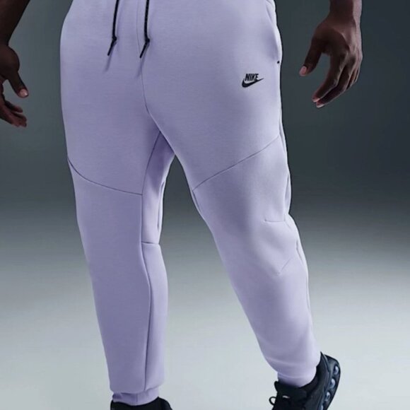 Nike Tech Fleece Joggers Lavender Purple Black HV0959-515 XL - Picture 6 of 8